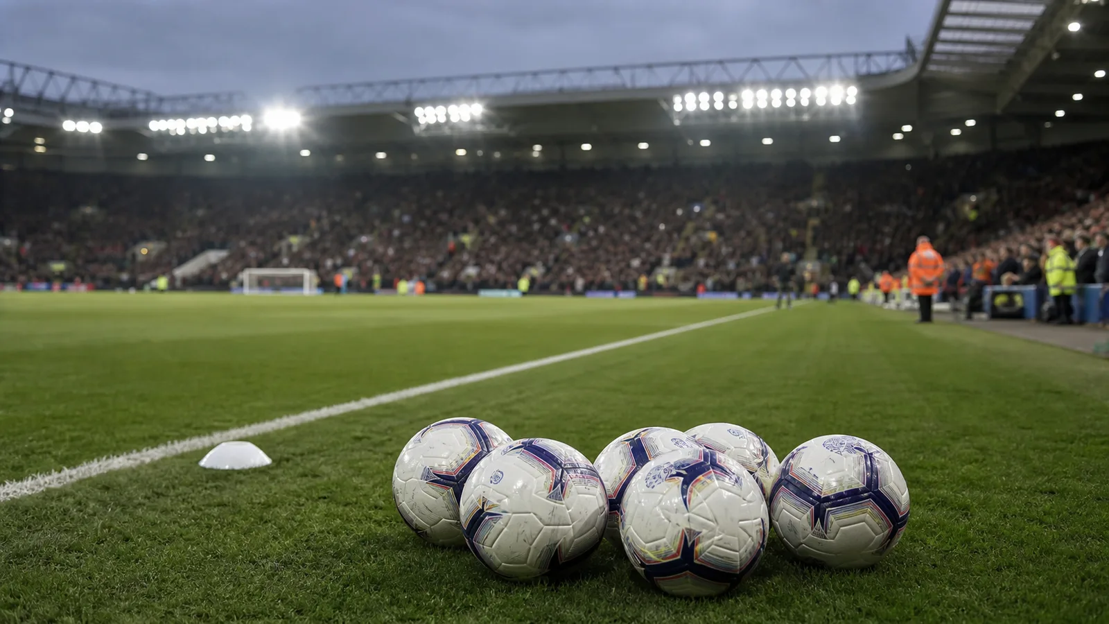 Engelsk fotballarena før avspark